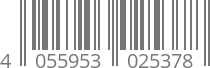 barcode 4055953025378