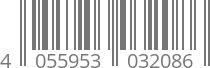 barcode 4055953032086