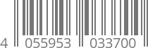 barcode 4055953033700