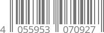 barcode 4055953070927